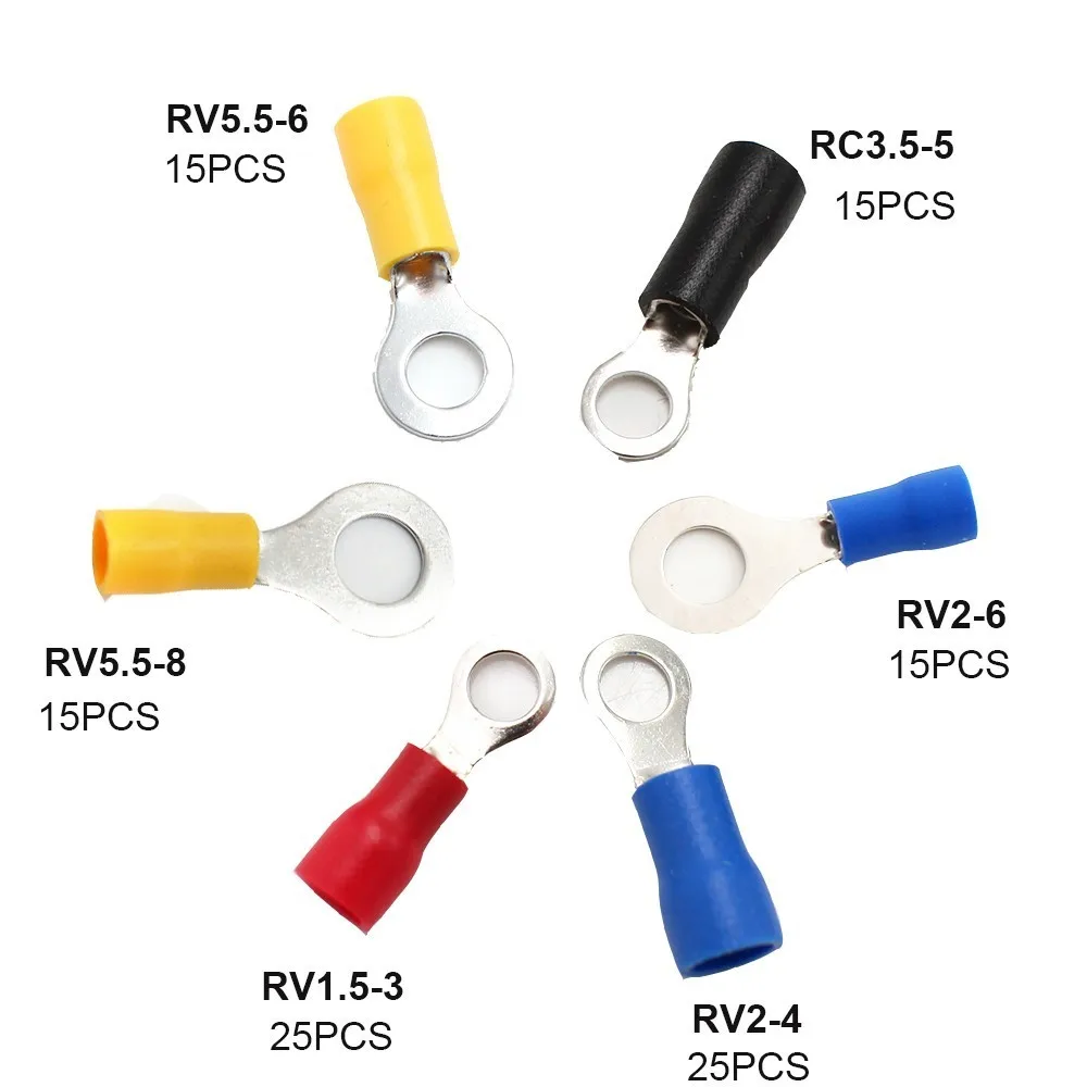 110 шт. медные обжимные клеммы для проводов|insulated cord end|ring terminalterminal copper |
