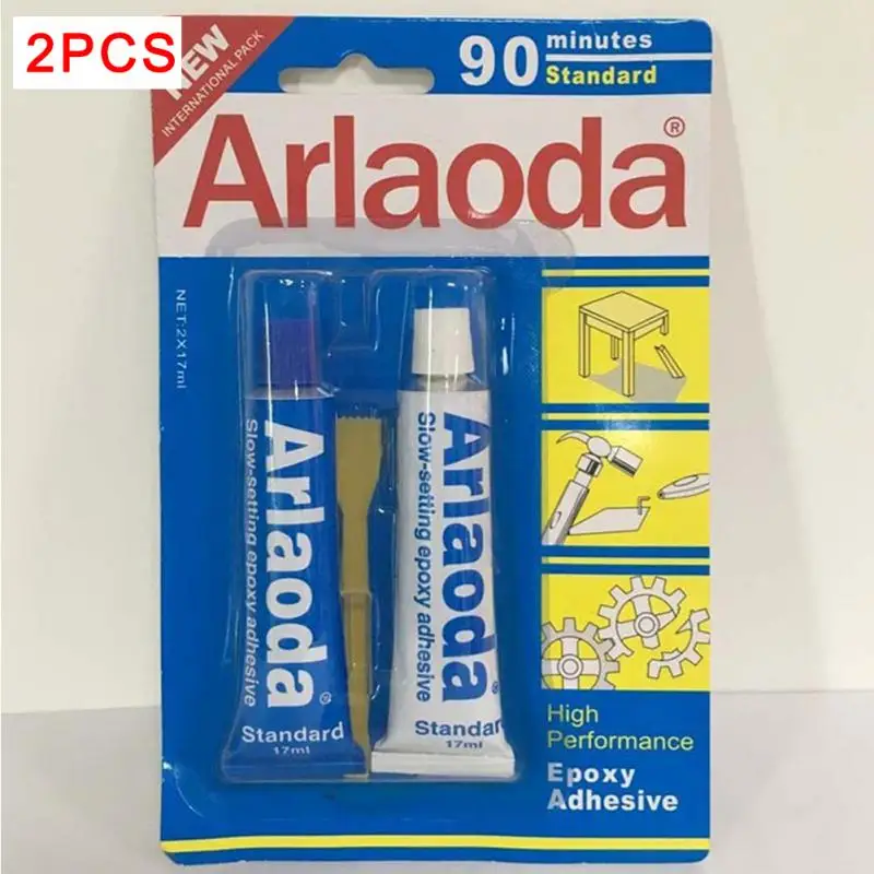 

2pcs/set 5/90 Minutes Metal Adhesive Stationery AB Epoxy AB Glue for Ceramic stone wood paper rubber