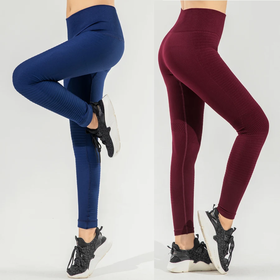 BINAND Women Seamless Elastic Waist Sport Yoga Leggings