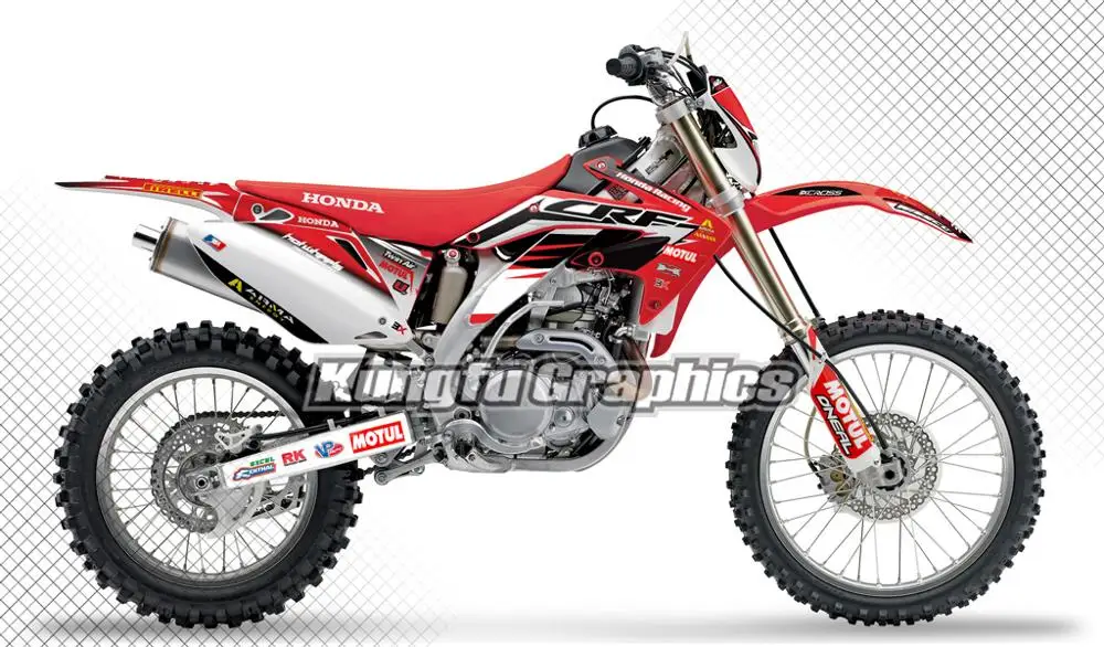 

KUNGFU GRAPHICS MX Stickers Decals for Honda CRF450X CRF 450X 2005 2006 2007 2008 2009 2010 2011 2012 2013 2014 2015 2016 2017