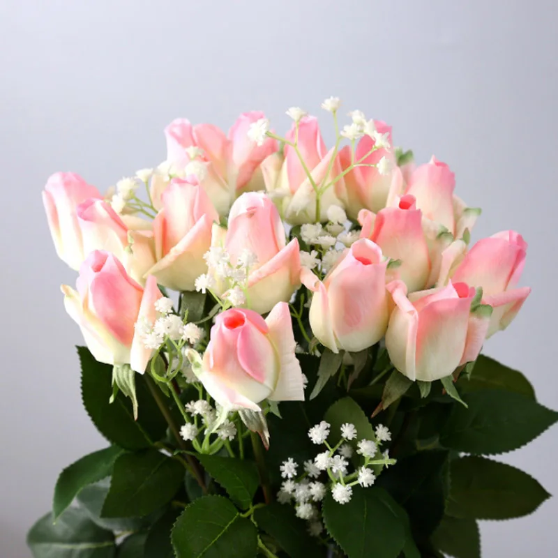 

Simulation Mini Rose Hand Moisturizing Artificial Bouquet Valentine's Day Rose Flowers Wedding Home Simulation Decorative