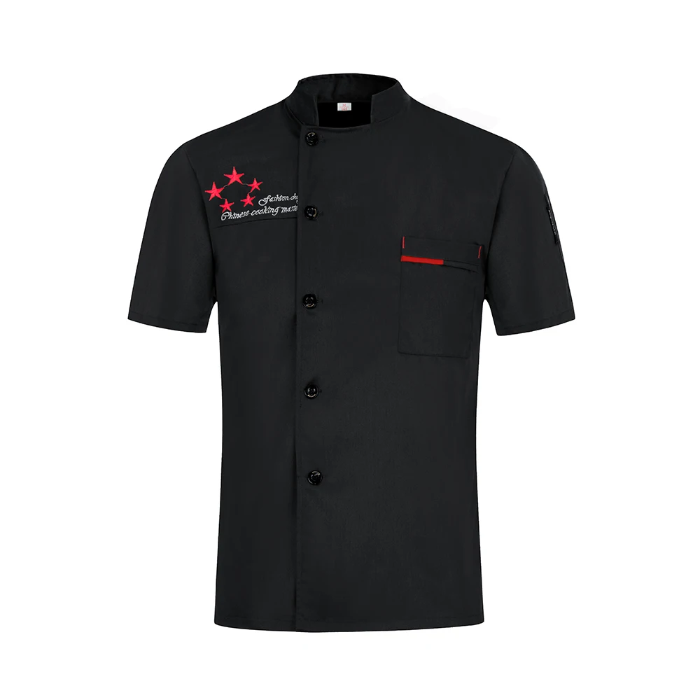 Поварская рубашка короткий рукав Кухня форма офицантки Для мужчин Для женщин женские шеф-повар куртка Hotel парикмахерской суши Рабочая одежда