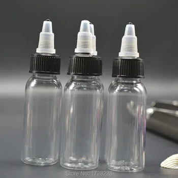 

1000PCS 30ml Twist Cap Empty Plastic Tattoo Ink Pigment Clear Bottle Supplies Tattoo Pigment Ink Bottle