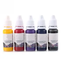 Натуральные чернила для татуировки, краска для тела, пигмент, полупернамент, чернила для макияжа 15 мл/бутылка для бровей, набор для макияжа, краска для тела