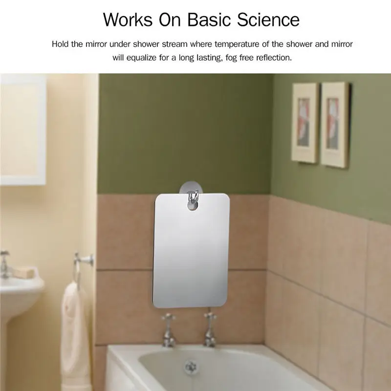 المحمولة الأزياء ديلوكس مكافحة الضباب الشحن الحلاقة دش مرآة عالية الجودة Fogless Washroom هل حمام مرآة صغيرة الحائط المحمولة الأزياء ديلوكس مكافحة الضباب الشحن الحلاقة دش مرآة عالية الجودة Fogless Washroom هل حمام مرآة صغيرة الحائط