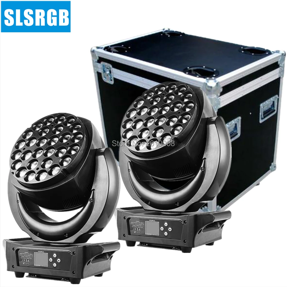 

2pcs/lot with flightcase Chameleon Wash 28pcs 25w RGBW 4in1 leds LED Zoom LED Moving Head Aura LED Stage Equipment 28X25W zoom