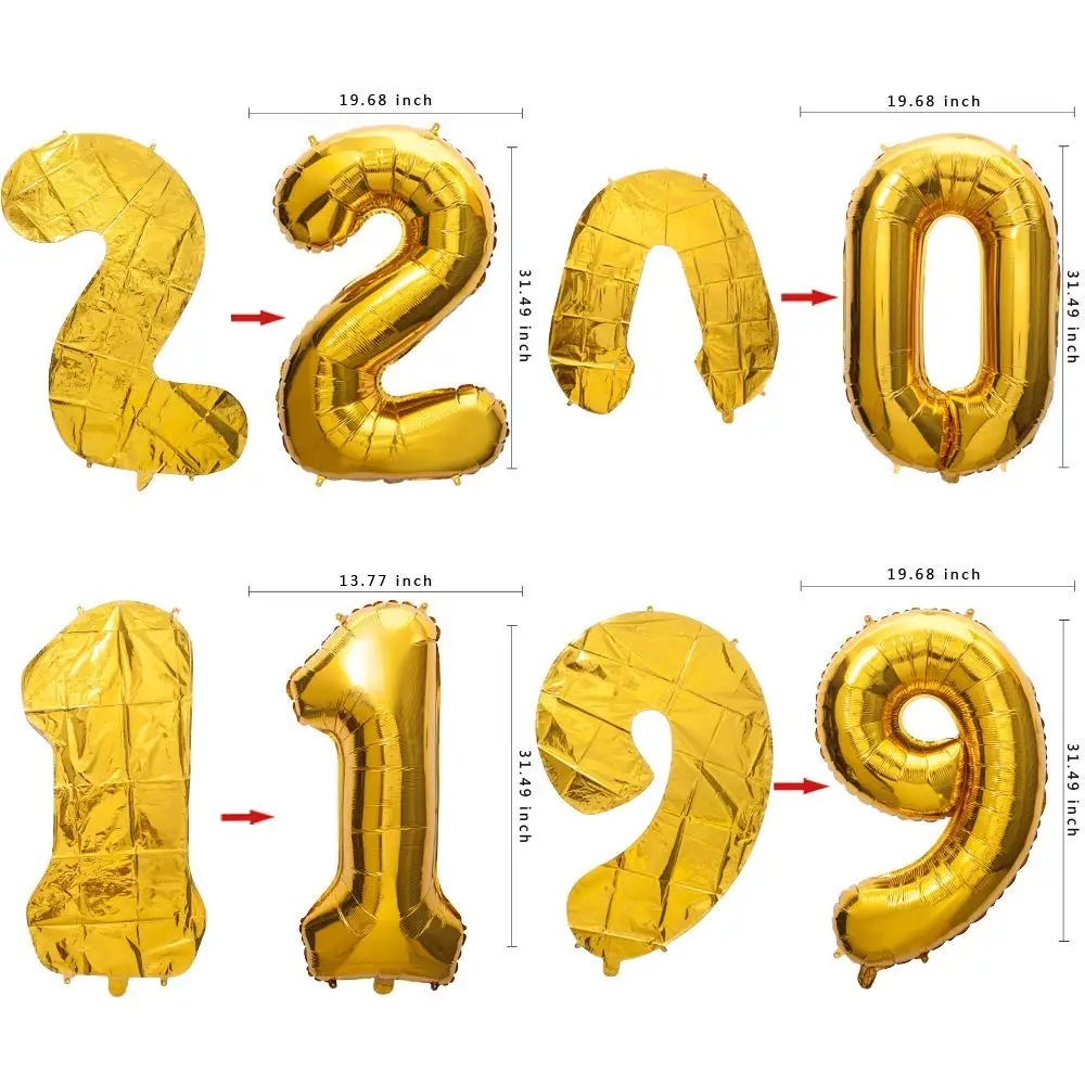 Amawil Gold 2019 декорация для выпускного вечера бутылка фольга воздушные шары баннер с