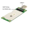 CY Add On Cards USB to M.2/M2/NGFF/USIM Adapter Raiser M.2 USB 3.0 Card/Board with SIM 6pin Slot for WWAN/LTE 2/3/4G Module ► Photo 1/6