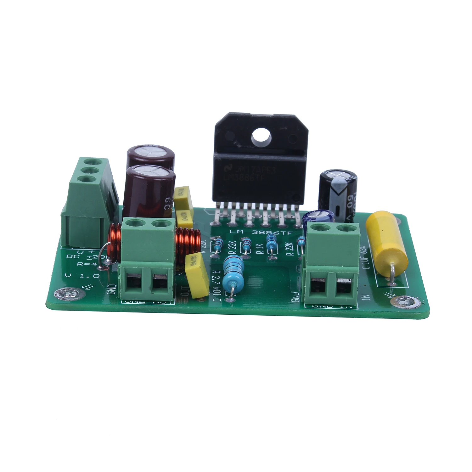 

HiFi LM3886TF Mono 68W 4Ω Audio Power Amplifier Board AMP 50W/38W 8Ω Assembled