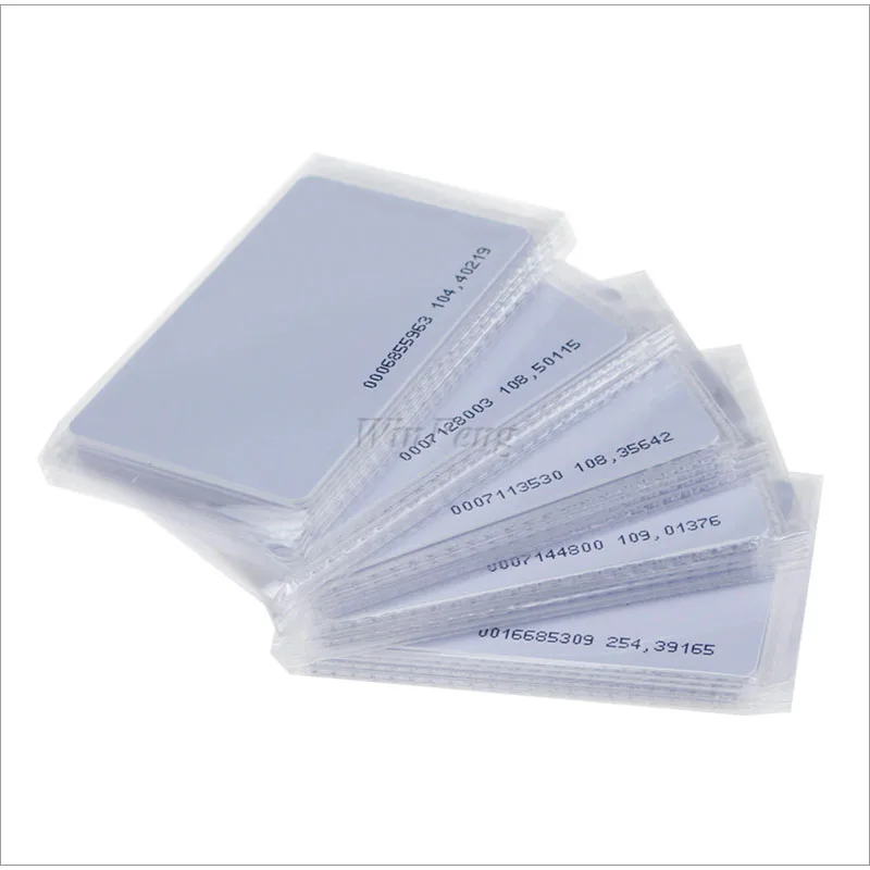 1 шт. 125 кГц RFID карта EM4100 TK4100 Пластиковые идентификационные карты 0 8 мм тонкая
