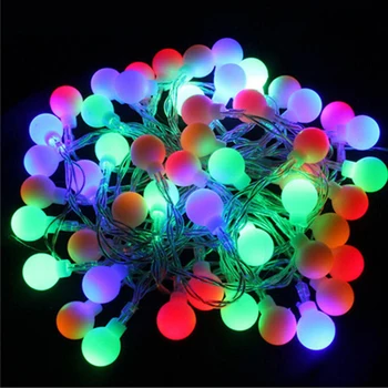 

1.5M 10 LED Balls Globes Fairy LED String Light Bulbs Multicolor Party Wedding Christmas Garden Outdoor Decor Battery Case