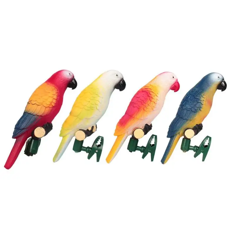 

4pcs Waterproof LED Solar Parrot Lamp Outdoor Garden Landscape Night Light