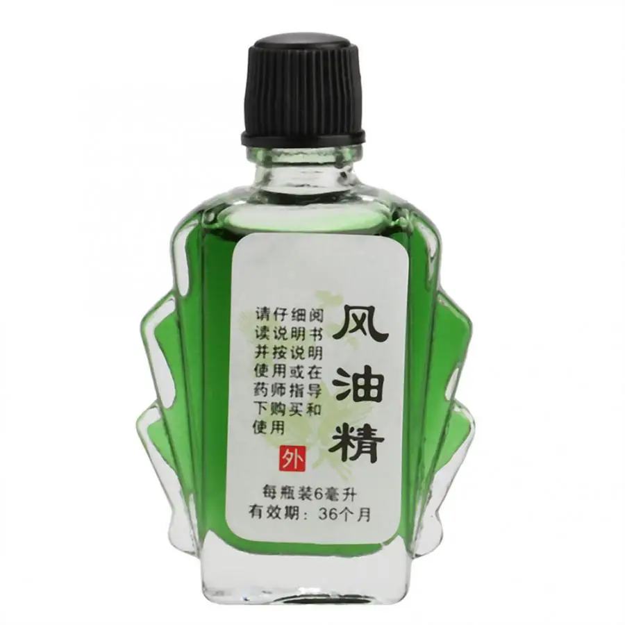 

6ml Refresh Medicated Oil Green Relief Pains Muscles Sprains Cold Flu Cough