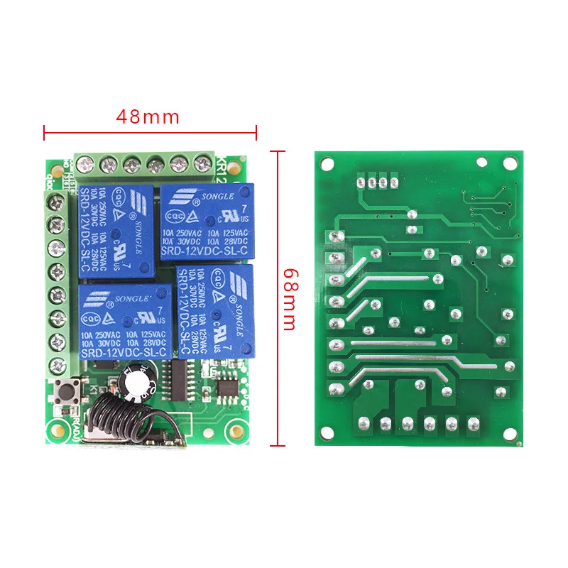 DC12V 1 2 4 CH/AC 85 V 110 220 CH реле Модуль 433 МГц Беспроводной удаленного Управление