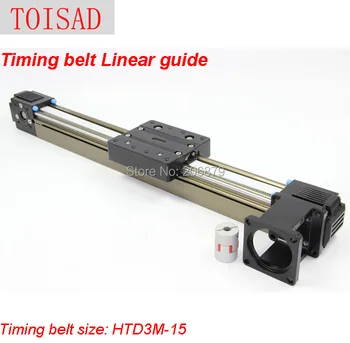 

Effective Travel Stroke Lenght 100mm 200mm HTD3M-15 Timing Belt Linear Slide Guide Motion Module Sliding Tabel CNC LW45
