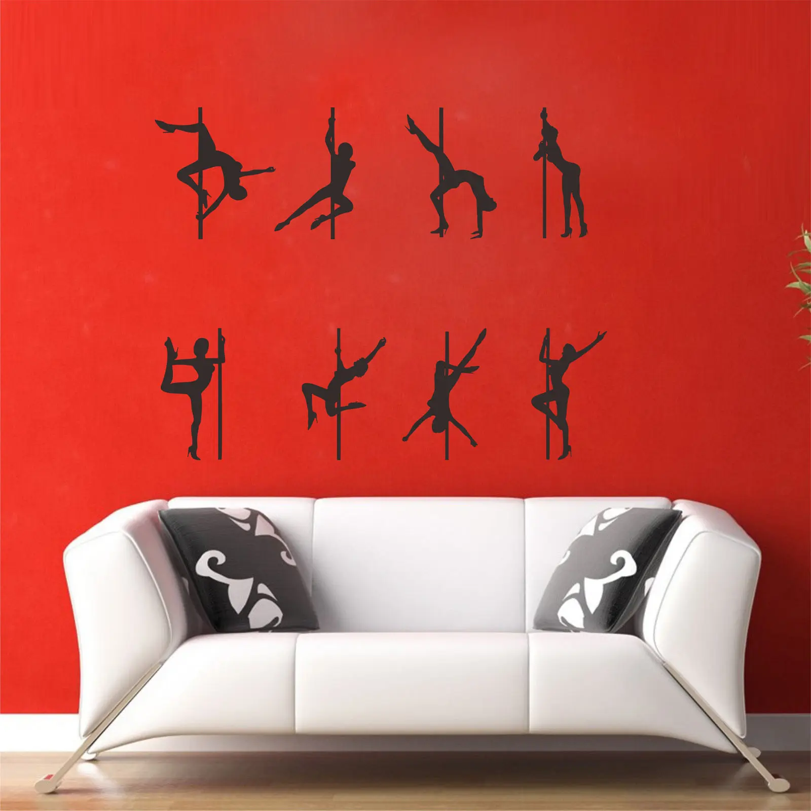 Pole Dancing Removable Vinyl Wall Decals Stickers Home Decorationvinyl