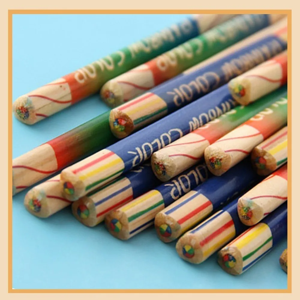 

GOOD 50/120 creative beautiful painted four-color core gift triangle core children color pencil Time limited