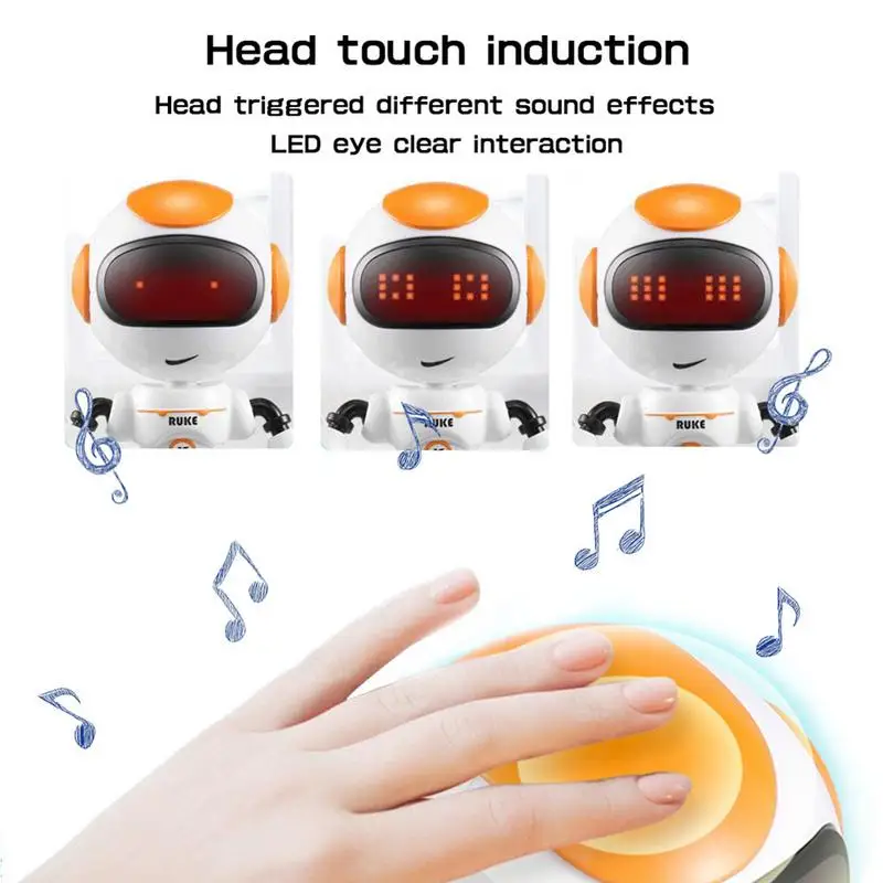 Touch Sensing LED Eyes RC Robot Smart Voice DIY Body Gesture Model Toy Touch Sensing of Head Voice robot for children Xmas gift Touch Sensing LED Eyes RC Robot Smart Voice DIY Body Gesture Model Toy Touch Sensing of Head Voice robot for children Xmas gift
