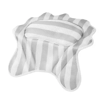 

1PC Non-Slip Bath Pillow with Suction Cups Support Neck and Shoulders Home Spa Pillows for Bathtub (Shell Shape)