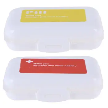 

8 Cell Portable Mini Medication Storage Box Plastic Pill Medicine Container