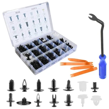 

Auto Push Clips Car Retainer Clips Car Trim Fasteners Clips Kit Most Popular Sizes Car Clips Fender and Bumper Fittings Clips