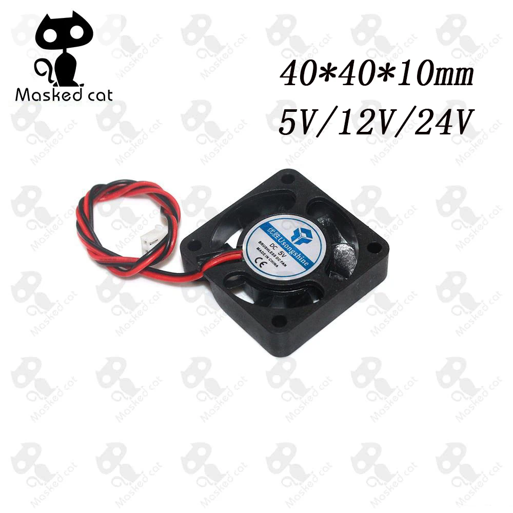 

DC 5V/12V/24V Computer CPU Cooler Mini 4010 Cooling Fan 40x40x10mm/40x40x20mm Small Exhaust Fan for Ender 3 CR10 3D Printer