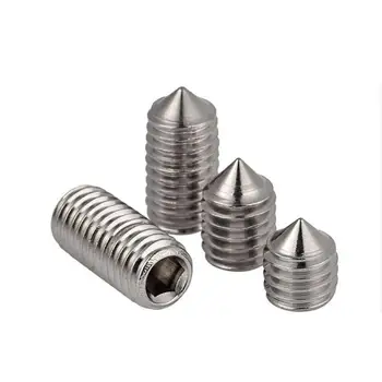 

M3 Pitch 0.5mm Length 3/4/5/6/8/10/12mm Hex Allen Socket Set Screw 304 Stainless Steel Grub Screw DIN914