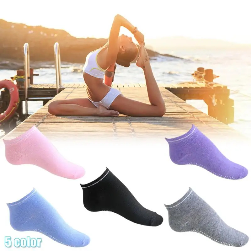 

1Pairs/3Pairs Women Fitness Cotton Gym Sports Socks Non Slip Massage Yoga Pilates Socks Calcetines Antideslizantes Yoga Mujer