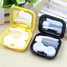 Контактные линзы чехол Комплект контейнеров держатель для хранения зеркальный ящик Набор очков аксессуары зеркальный чехол и бутылка раствора и пинцет