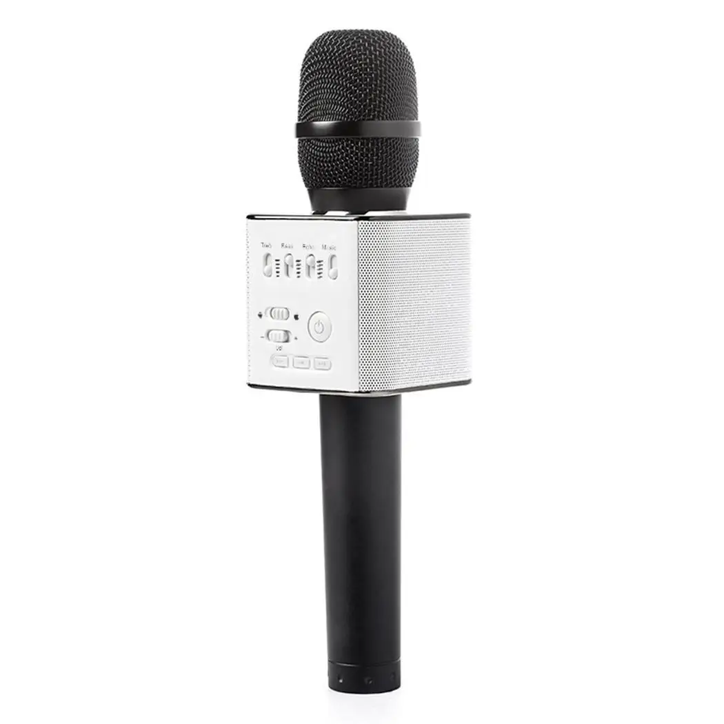 

Q9 Handheld Wireless Bluetooth Karaoke Microphone Speaker 2600mah USB 3~4 hours 30Hz--20KHz 11-14Hours Player