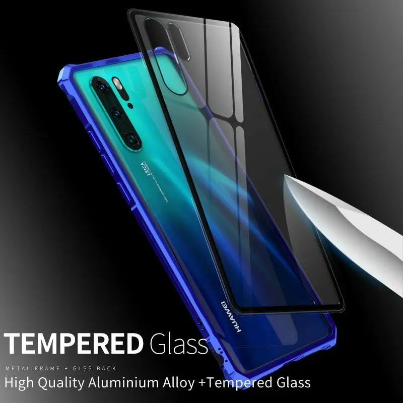 Для Huawei P30 Pro Lite чехол Роскошный тонкий алюминиевый бампер Металлический