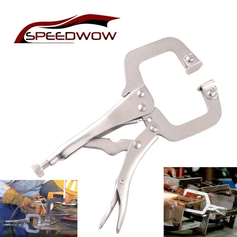 SPEEDWOW 6 дюймов C Clamp тиски Блокировка ручки плоскогубцы гаечный ключ быстрые Клещи