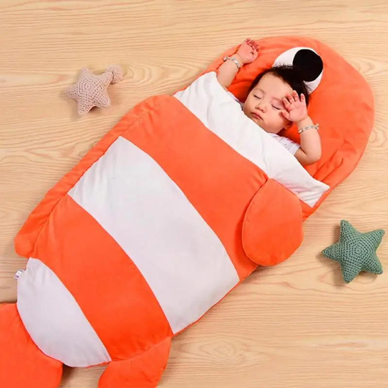

Cute Baby Fish Sleeping Bag Stroller Blanket Newborn Infant Swaddle Wrap D3