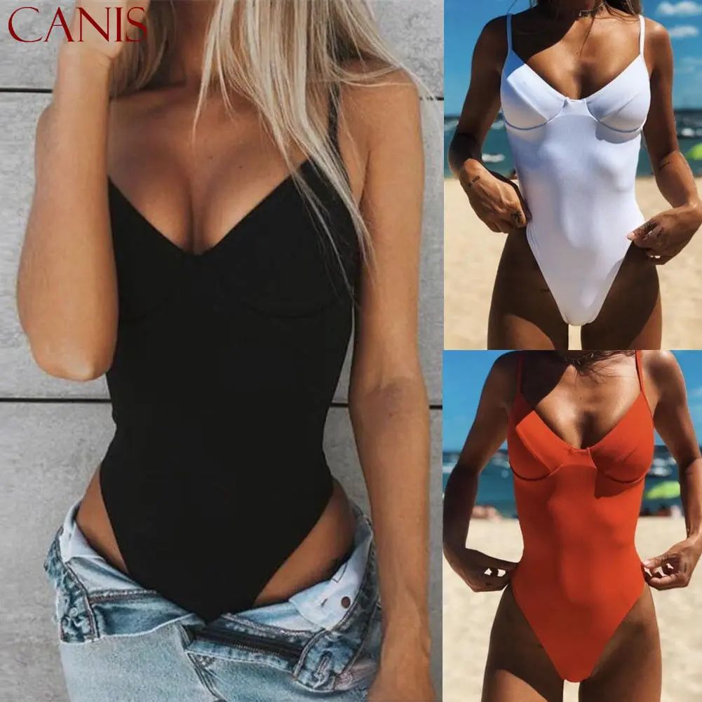 

Women One-Piece Swimsuit Beachwear Swimwear push up Monokini Bikini Bathing New