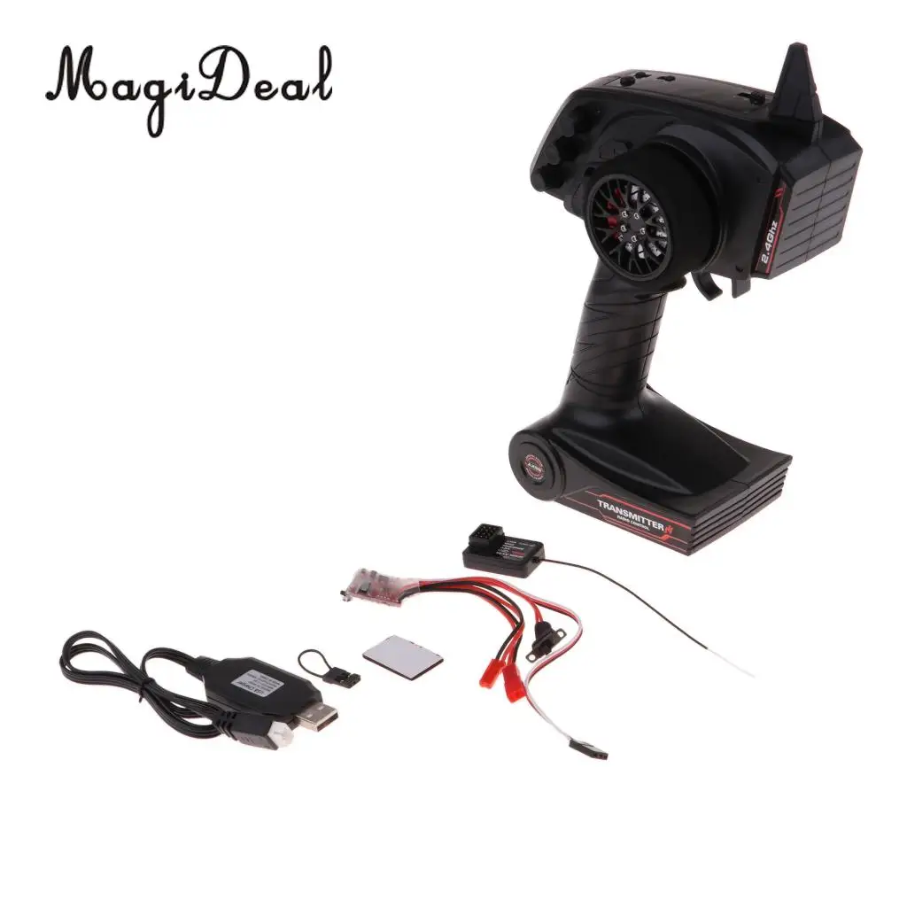 

2.4Ghz 3CH Radio Transmitter with GT2 Receiver & 30A ESC for RC Car / Ship