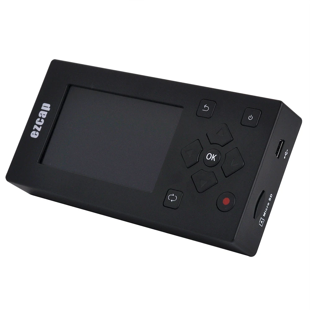 

Ezcap Audio Video Capture Converter Recorder VHS / Camcorder Tapes to Digital 8GB Memory 3" Screen for VCR DVD Game Console