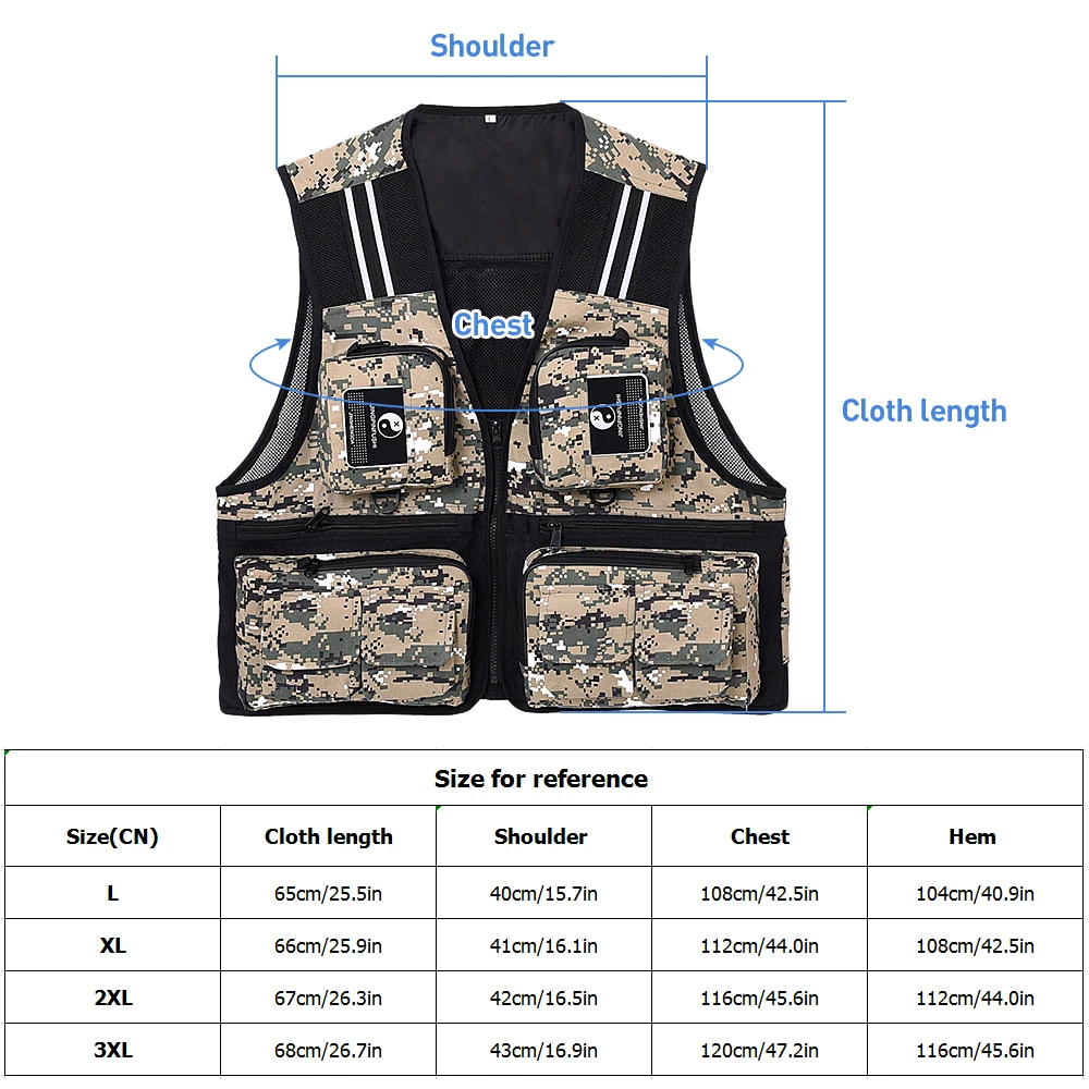 Lixada рыболовный жилет без рукавов сетка рыболовная куртка мульти-карманы дышащая фотография Охота Рыбалка скалолазание жилет