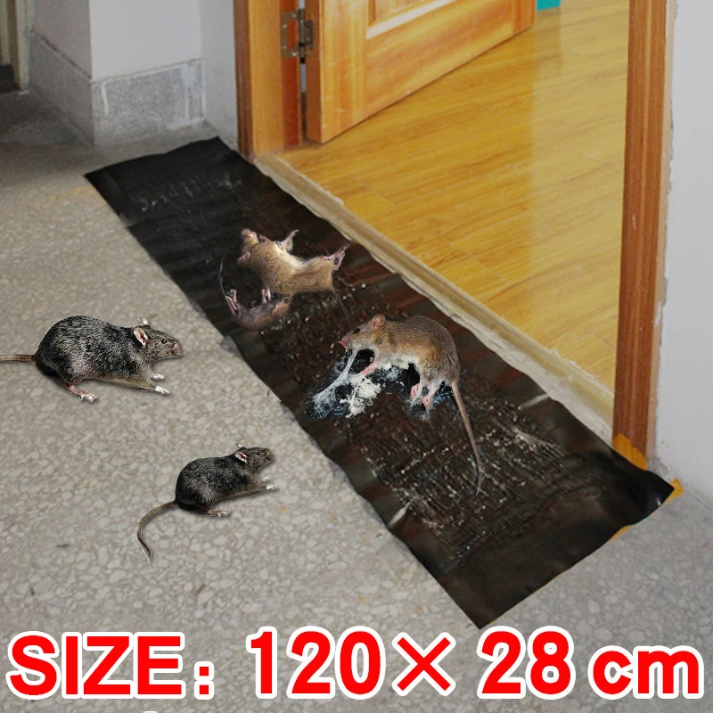 

Strong Sticky Rat Glue Catcher 120Ч28cm Mouse Rodent Glue Trap Board Bugs Mice Cockroach Control Glue Pad