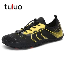 TULUO/Летняя мужская и женская водонепроницаемая обувь; дышащая быстросохнущая Нескользящая мужская пляжная обувь для плавания на открытом воздухе; мужские кроссовки