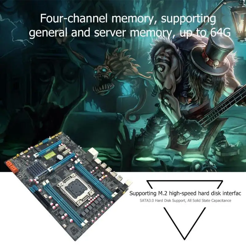 

79 Deluxe Version Motherboard LGA2011 4 Channel DDR3 Memory M.2 USB3.0 SATA3 PC Computer Desktop Mainboard Gaming SATA3.