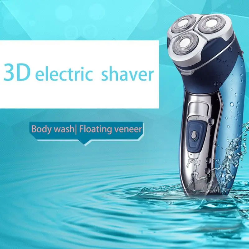 EAS-Kemei 7390 электробритва, моющаяся Бритва для мужчин, лезвие, перезаряжаемая бритва, бритва для мужчин, уход за лицом, бородой, 3D плавающие волосы Tr
