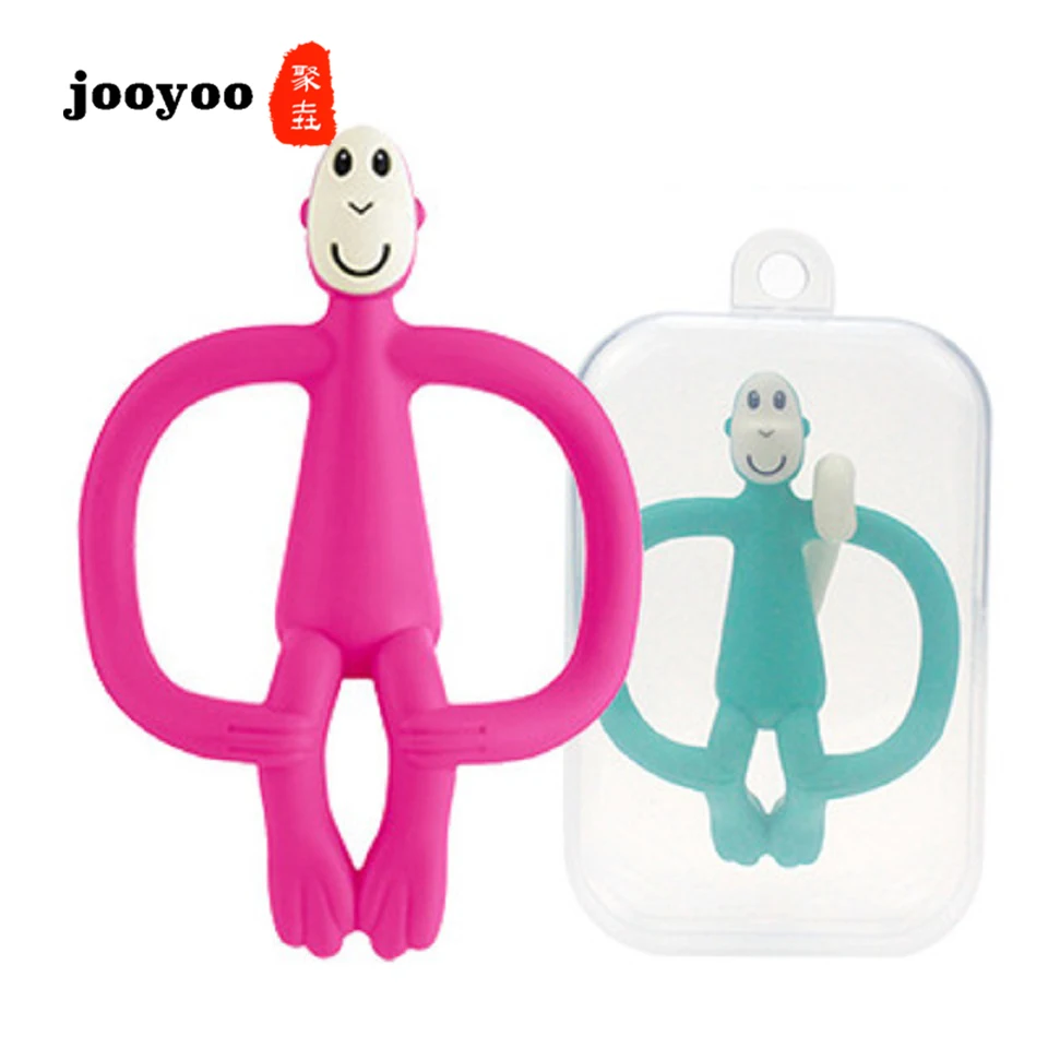 Baby Toys Kids Birth Gift Teethers Toy Love Children Color Monkey Teething Stick jooyoo