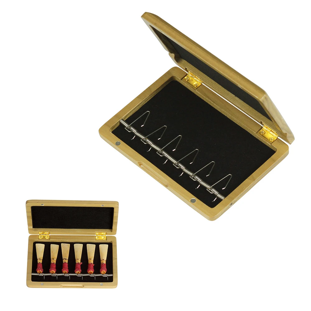 Bassoon Reeds держатель из массива дерева Reed Case Holder Box Дерево орех для 6 шт Reeds|Детали и