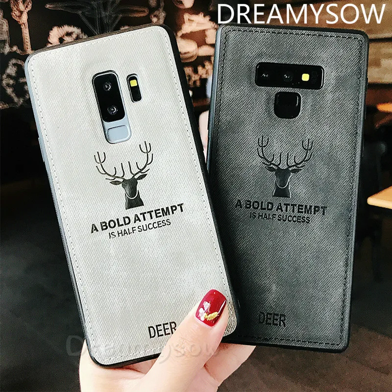 

Cloth Fabric Deer Phone Case For Samsung Galaxy A90 A80 A70 A50 A40 Soft Silicone Back Case For Galaxy J6 J8 A6 A8 2018 Protect