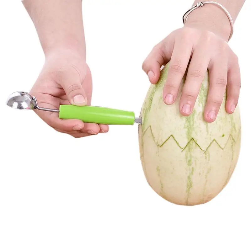 DIY нож для резьбы по фруктам совок для мороженого ложка из нержавеющей стали кухонные инструменты для арбуза вечерние фруктовое блюдо скульптура Быстрая