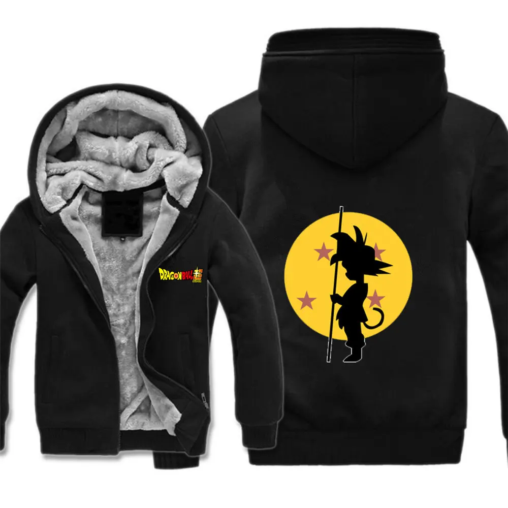 

Japan anime Dragon Ball Z Jackets Sweatshirt Men Fashion Streetwear Fleece Hoody Men's Sportswear Harajuku Winter Jacket