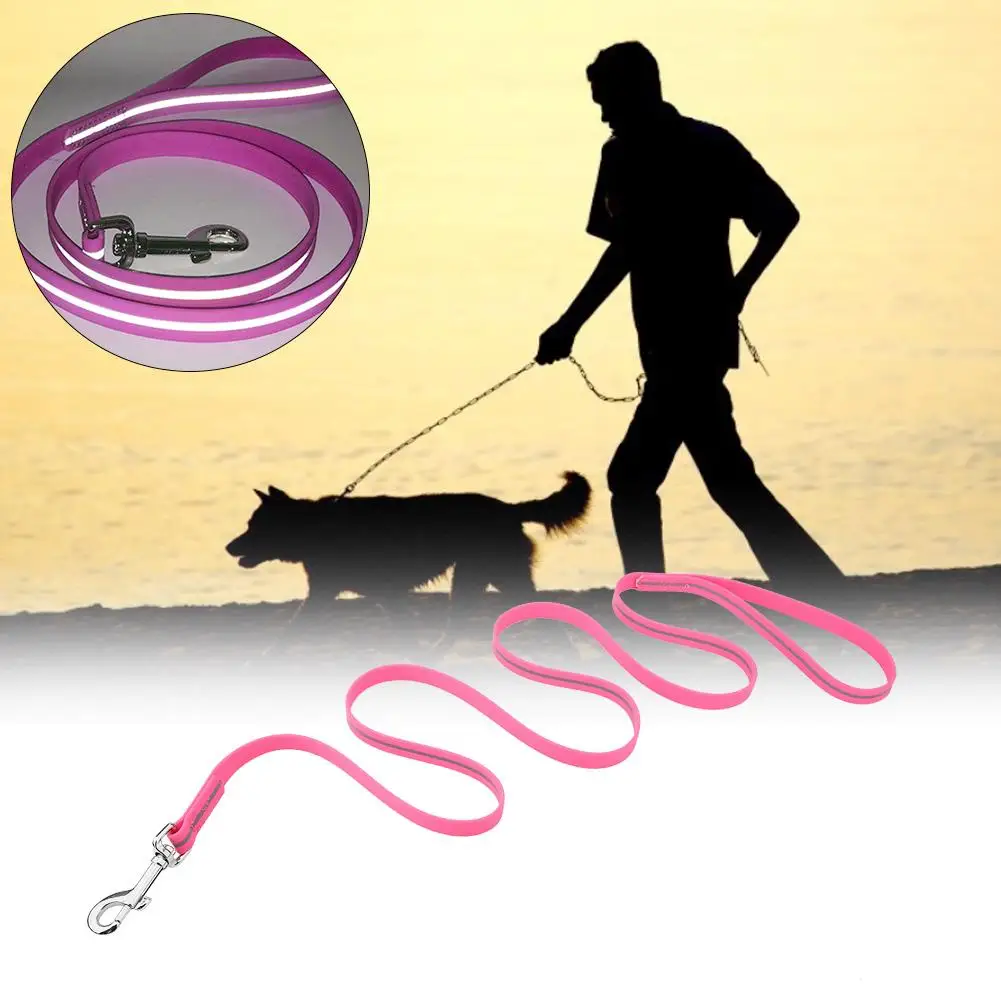 

High Quality Wear-Resistant and Dirty PVC Waterproof Reflective Dog Leash Durable Strong Leashes Traction Rope