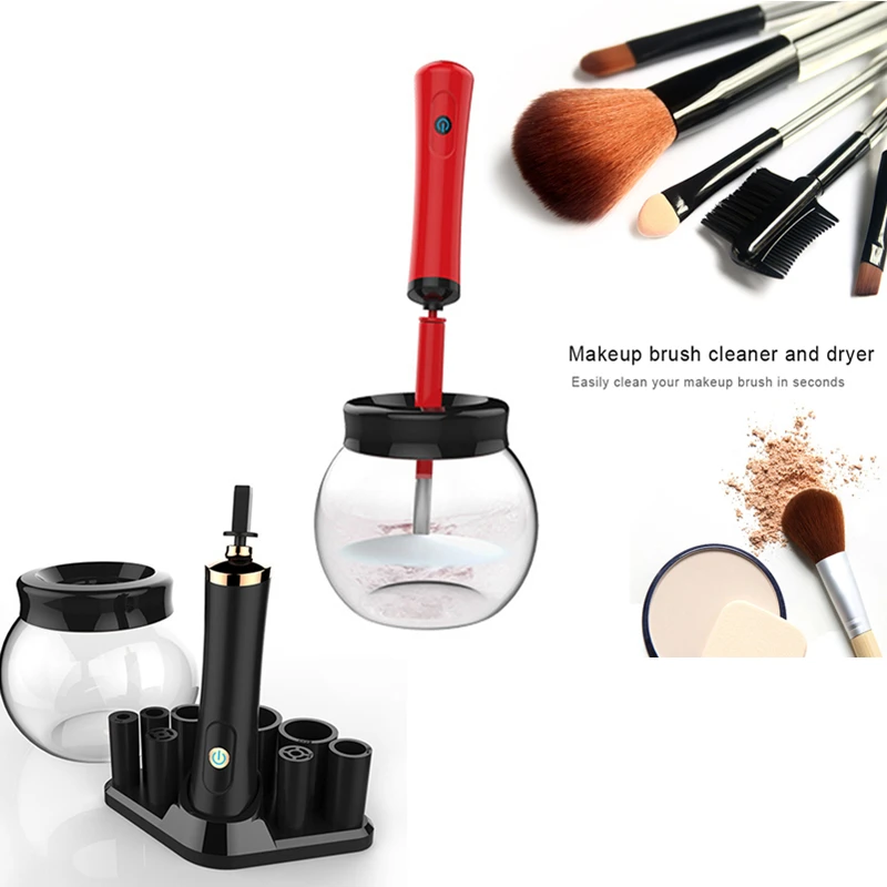 

Electric Makeup Brush Automatic Cleaner Machine 360 Degree Rotation Deep Clean Quick-drying Makeup Brushes Washing Beauty Tools