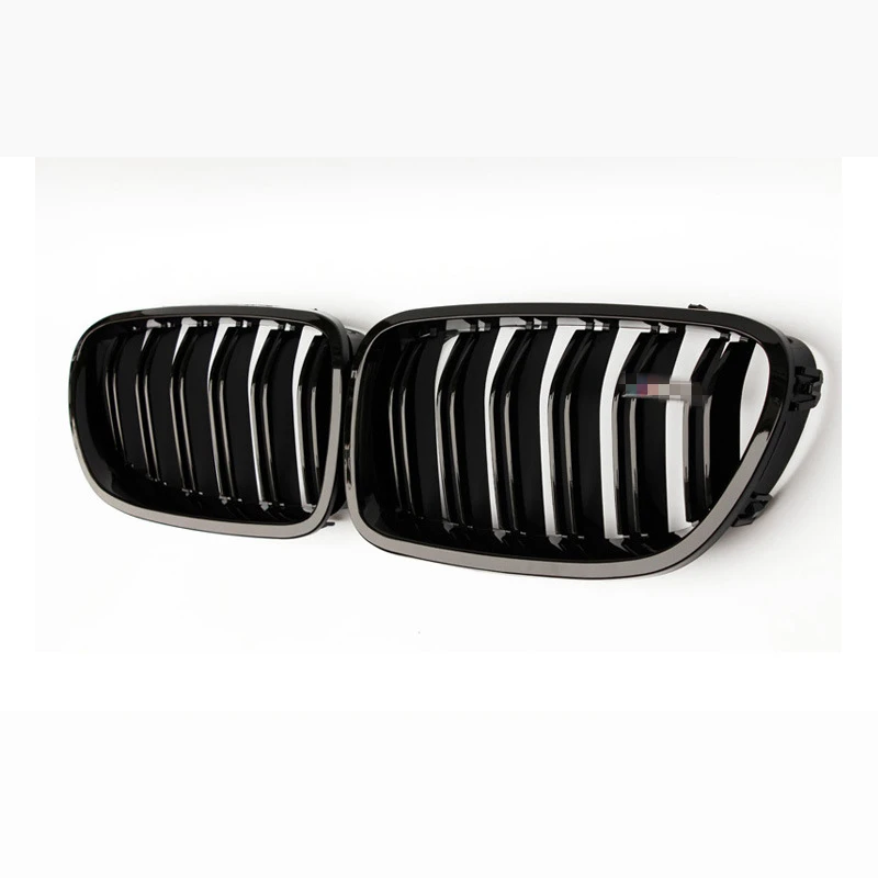 

1 Pair Car Center Hood Grills Front Grille Gloss/Matte Black For BMW 5 Series F10 F18 520d 530i 528i Sedan 2010-2016 Car Styling