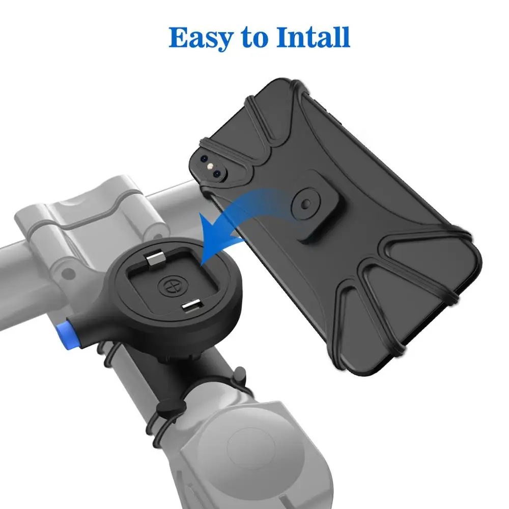 

Easy Practical Bicycle Phone Holder For iPhone Samsung Universal Mobile Cell Bike Handlebar Clip Stand GPS Mount Bracket